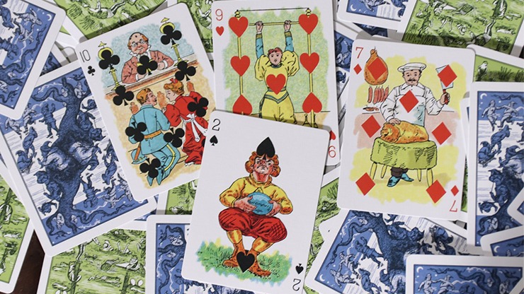 Limited Edition Hustling Joe, Frog Back Green Box Playing Cards - Image 5