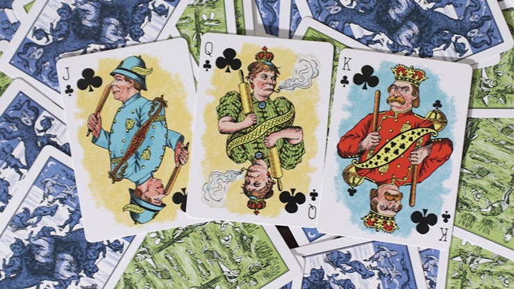 Limited Edition Hustling Joe, Frog Back Green Box Playing Cards - Image 6