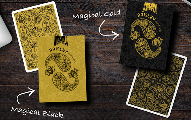 Paisley Magical Gold Playing Cards by Dutch Card House Company - Image 2