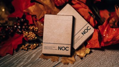 NOC on Wood, Brown Playing Cards