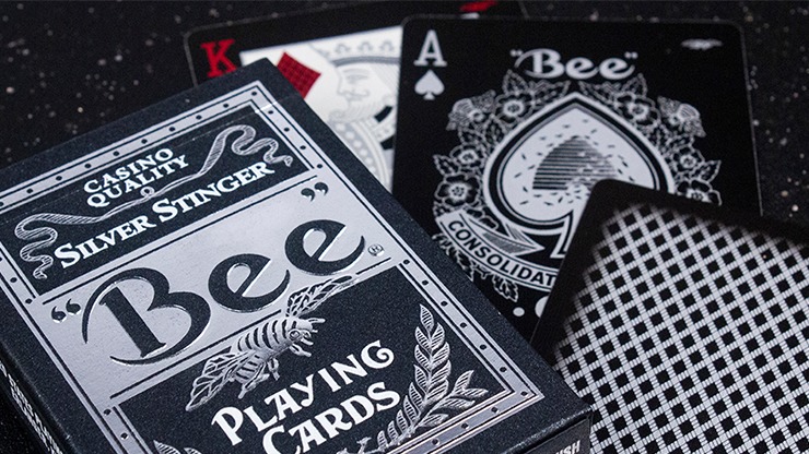 Bee Silver Stinger Playing Cards by USPCC - Image 3