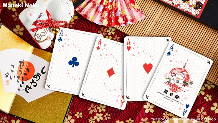 Bicycle Maneki Neko, Red Playing Cards by Bocopo - Image 3