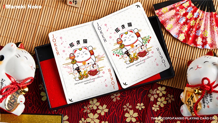 Bicycle Maneki Neko, Red Playing Cards by Bocopo - Image 4