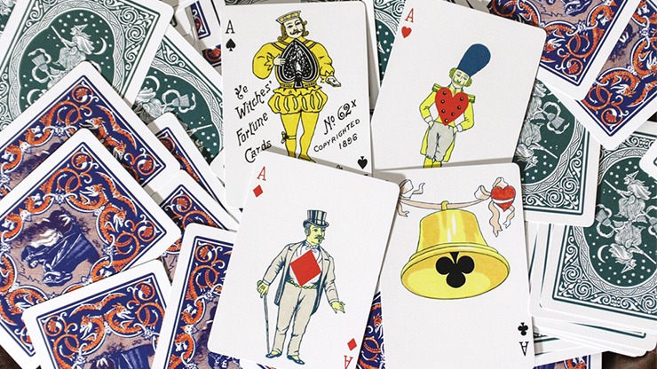 Limited Edition Ye Witches' Gold Gilded Fortune Cards, 2 Way Back, RED BOX - Image 3