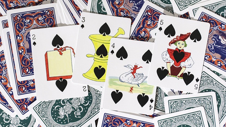 Limited Edition Ye Witches' Gold Gilded Fortune Cards, 2 Way Back, RED BOX - Image 4