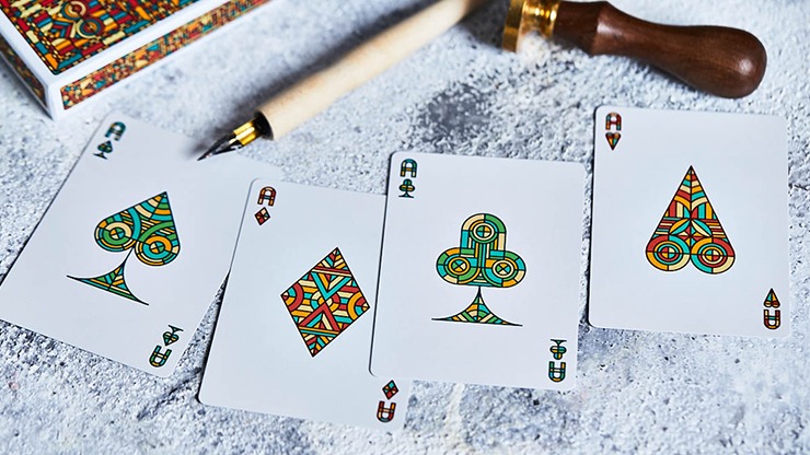 Bloodlines, Emerald Green Playing Cards by Riffle Shuffle - Image 5