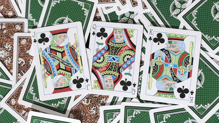 Limited Gilded Edition Late 19th Century Vanity, Clown Playing Cards - Image 3