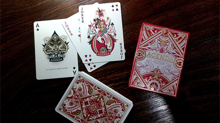 Agenda Red Premium Edition Playing Cards - Image 5