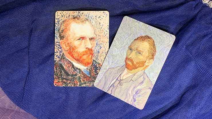 Limited Edition Gilded Vincent van Gough The Starry Night Playing Cards - Image 3