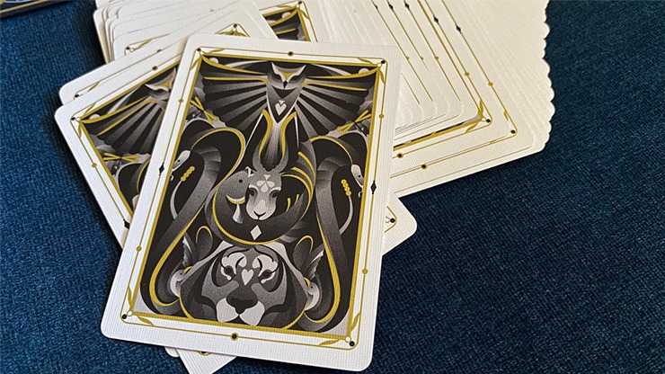 5th Kingdom Semi-Transformation, Artist Edition Gilded Gold 1 Way Playing Cards - Image 2