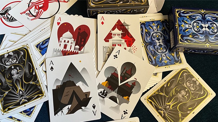 5th Kingdom Semi-Transformation, Artist Edition Gilded Gold 1 Way Playing Cards - Image 3