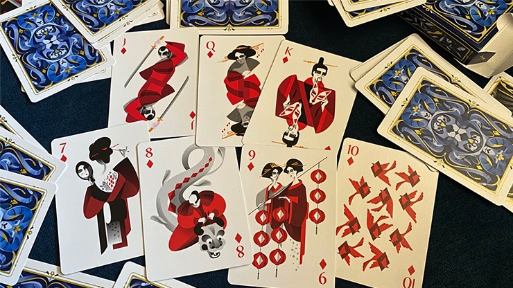 5th Kingdom Semi-Transformation, Artist Edition Gilded Gold 1 Way Playing Cards - Image 4