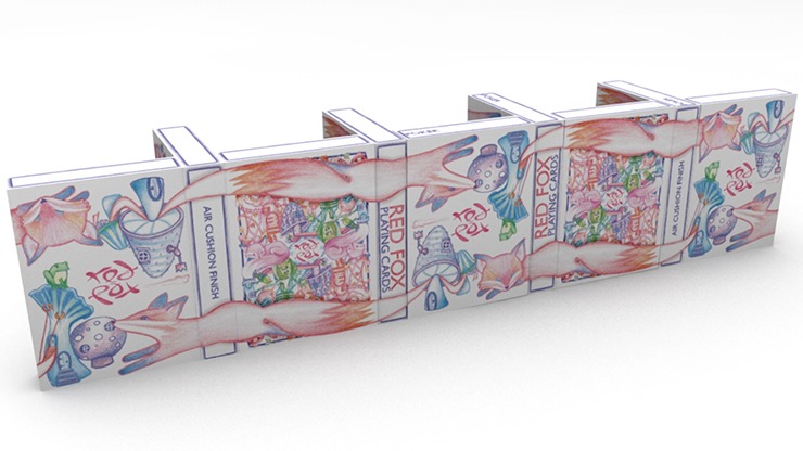 Red Fox Playing Cards, Purple - Image 3