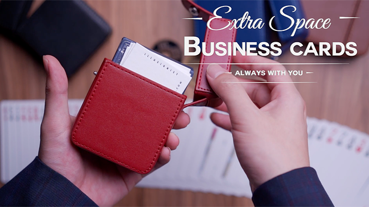 MAZE Leather Card Case, Red by Bond Lee - Image 5