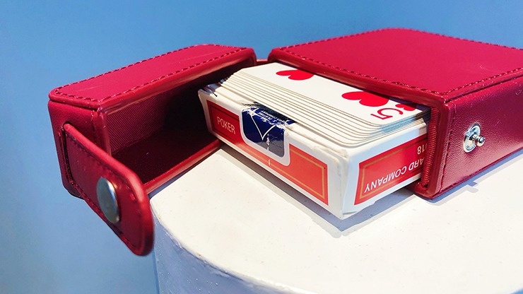 MAZE Leather Card Case, Red by Bond Lee - Image 6