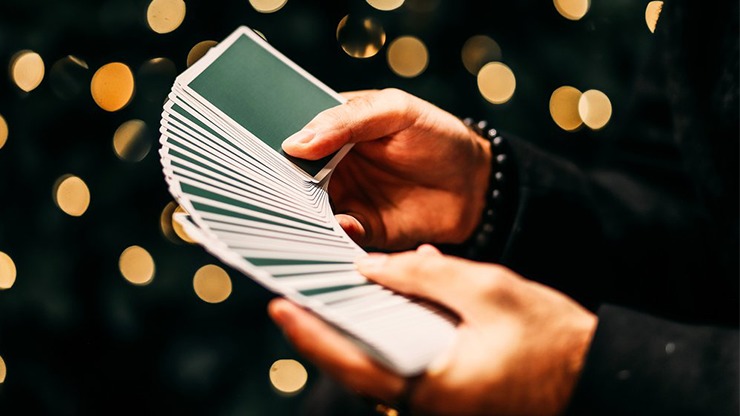 Winter NOC Survival Green, Metallic Green Numbered Seal Playing Cards - Image 3