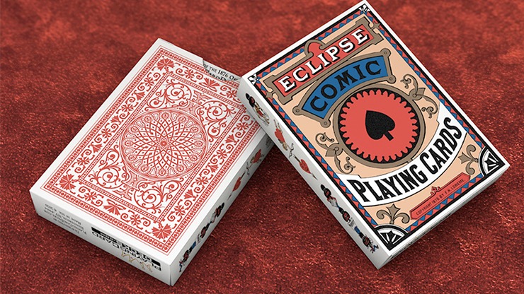 Eclipse Comic, Red Vintage Transformation Playing Cards
