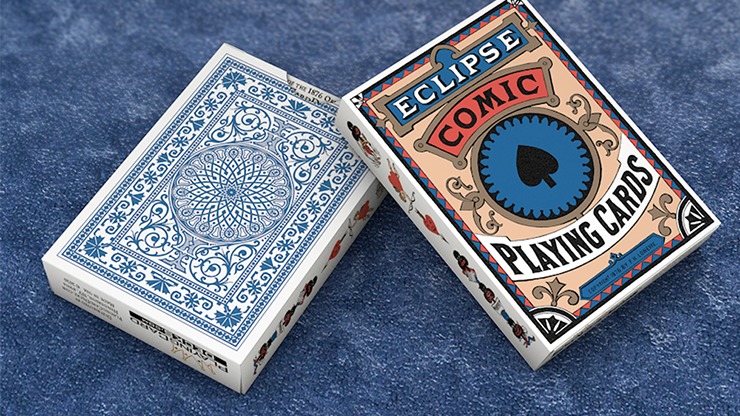 Eclipse Comic, Blue Vintage Transformation Playing Cards