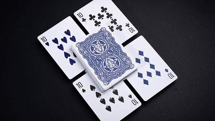 666 Blue Playing Cards by Riffle Shuffle - Image 3
