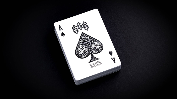 666 Blue Playing Cards by Riffle Shuffle - Image 4