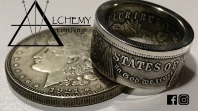Kennedy Half Dollar Ring, Size: 10.5 by Alchemy Coin Rings