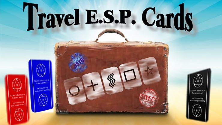 Travel ESP Cards Blue & Red, Gimmicks and Online Instructions by Paul Carnazzo
