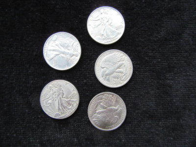 Walking Liberty Half Dollar Shell and Coin Set (4 Coins 1 Shell) by Oliver Magic - Image 2