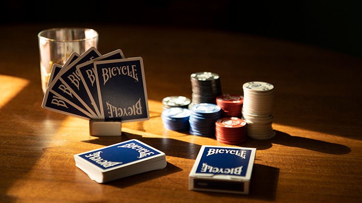Bicycle Insignia Back, Blue Playing Cards - Image 2