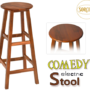 Comedy Electric Stool, Wood by Sorcier Magic 66758-full.png