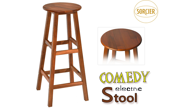 Comedy Electric Stool, Wood by Sorcier Magic