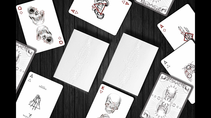 Black Trauma White Edition Playing Cards - Image 2