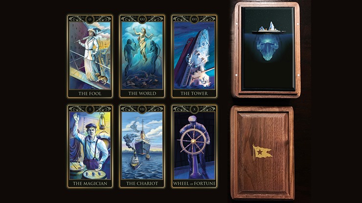 Deluxe Titanic Tarot Cards, Wood Box and Boarding Pass