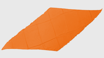 Diamond Cut Silk 18 inch, Orange by Magic By Gosh