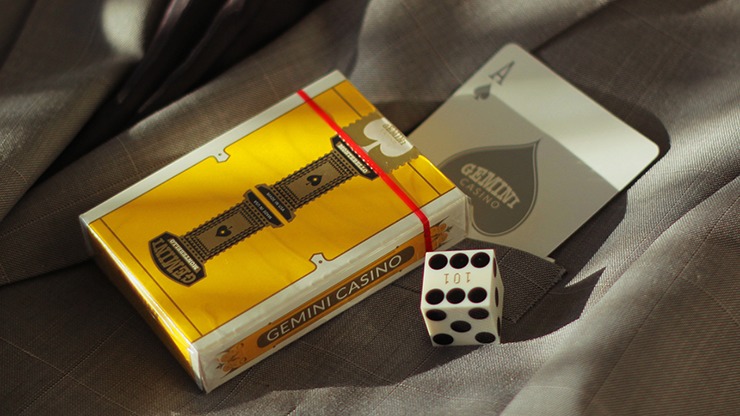 Gemini Casino Yellow Playing Cards by Gemini