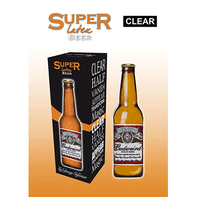 Super Latex Brown Beer Bottle, Empty by Twister Magic