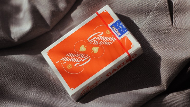 Gemini Casino 1975 Orange Playing Cards by Gemini