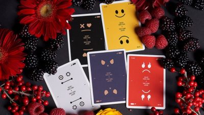 Keep Smiling Blue V2 Playing Cards by Bocopo - Image 6
