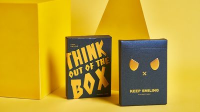 Keep Smiling Blue V2 Playing Cards by Bocopo