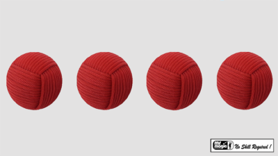 Rope Balls 1 inch / Set of 4, Red by Mr. Magic