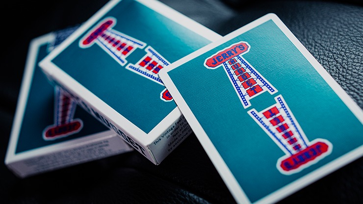 Vintage Feel Jerry's Nuggets, Aqua Playing Cards - Image 2