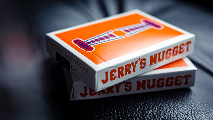 Vintage Feel Jerry's Nuggets, Orange Playing Cards