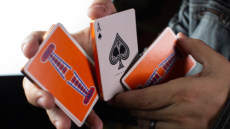 Gilded Vintage Feel Jerry's Nuggets, Orange Playing Cards - Image 5