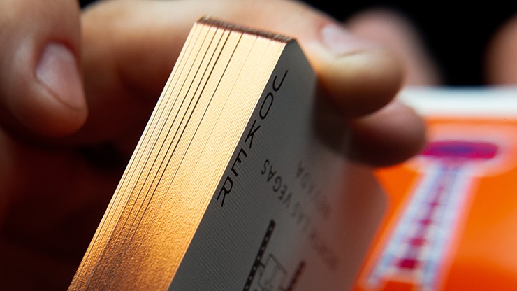 Gilded Vintage Feel Jerry's Nuggets, Orange Playing Cards