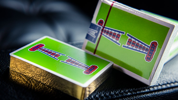 Gilded Vintage Feel Jerry's Nuggets, Green Playing Cards - Image 6