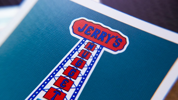 Gilded Vintage Feel Jerry's Nuggets, Aqua Playing Cards - Image 5