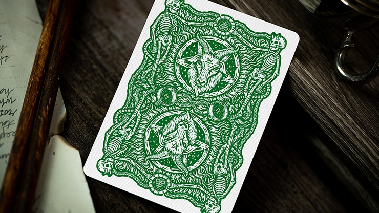 666 Green Playing Cards by Riffle Shuffle - Image 3