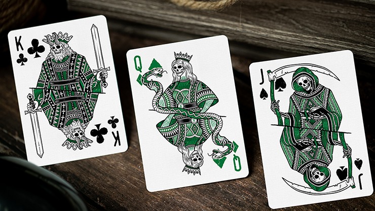 666 Green Playing Cards by Riffle Shuffle - Image 4