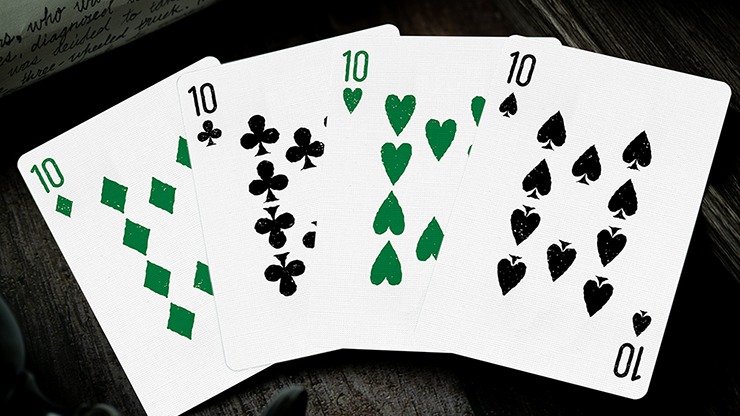 666 Green Playing Cards by Riffle Shuffle - Image 6