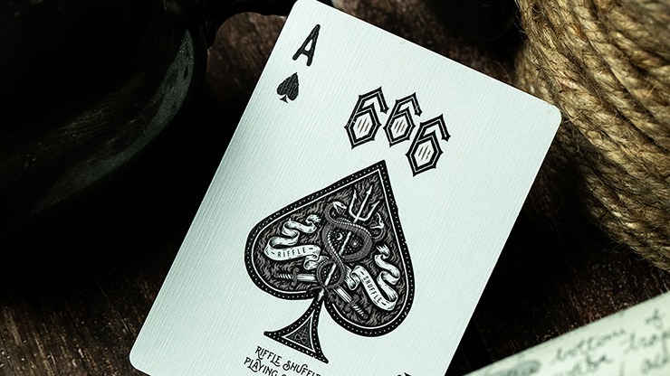 666 Dark Reserves, Silver Foil Playing Cards - Image 2
