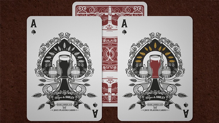 Hops & Barley, Deep Amber Ale Playing Cards by JOCU Playing Cards - Image 3